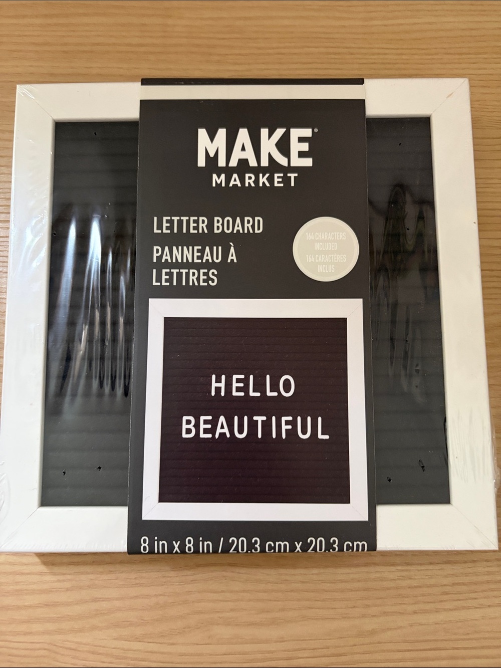 Michaels Make Market White Frame Black Letter Board